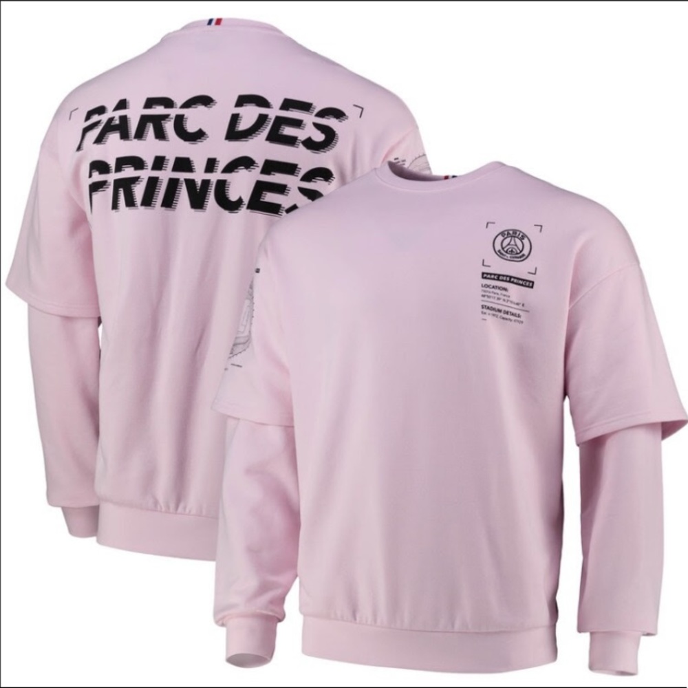 Paris Saint-Germain Parc Des Princes Loose Sweatshirt - Pink - Men's